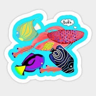 Pretty Fishes Sticker